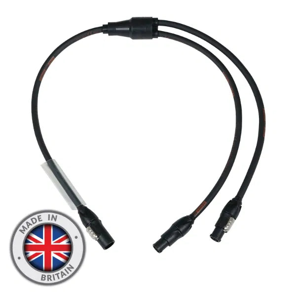 Moulded Y Split - 2.5mm powerCON TRUE1 Connectors