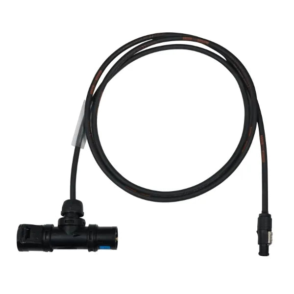 1.5m PCE 16A Black T-Connect to powerCON TRUE1 TOP Cable