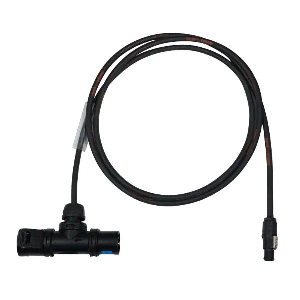 2m PCE 16A Black T-Connect to powerCON TRUE1 TOP Cable
