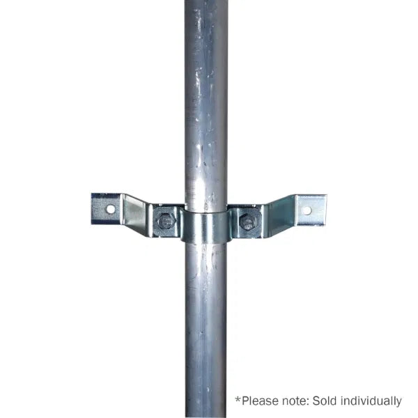 Pipe To Wall Bracket, 100mm Zinc