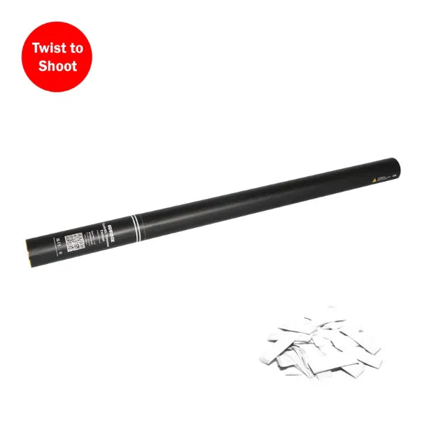 Handheld Confetti Cannon 80cm - White