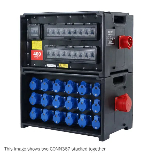 MERZ Distribution Box 32A 3PH In/Thru to 16A RCBO