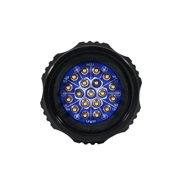 Socapex 19-Pin Line Male Plug 6 x 10mm (1.5mmý cable)