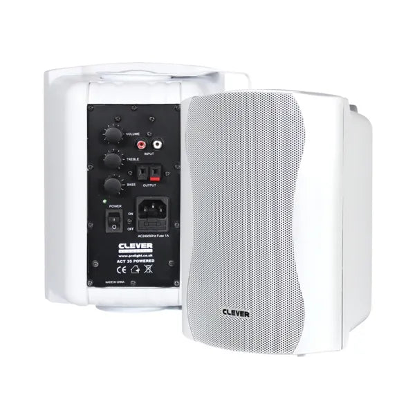 ACT 35 White Powered Speakers (Pair)