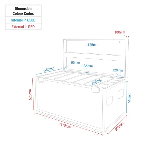6 Way LED Matrix Tri Pixel Panel 25 Flight Case