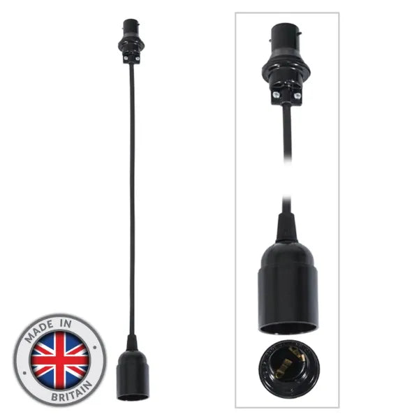 0.5m BC Festoon Pendant - E27 Lamp Holder
