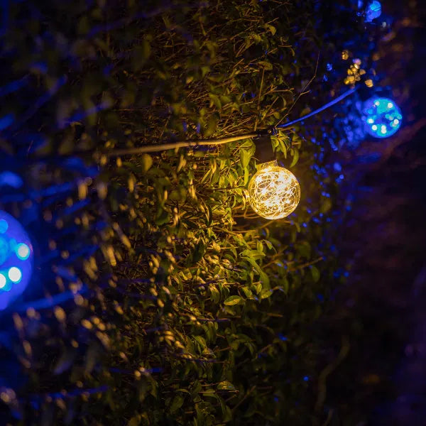 1.7W LED G95 BC Poly Star Polycarbonate Lamp, Blue