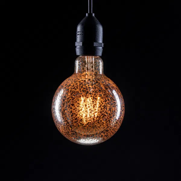 4W Dimmable LED G95 Globe Crackle Filament Lamp 2100K ES