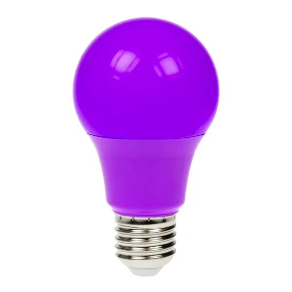 6W Dimmable LED Polycarbonate GLS Lamp, ES Purple