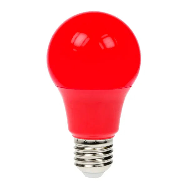 6W Dimmable LED Polycarbonate GLS Lamp, ES Red
