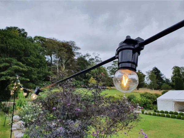 2W Dimmable LED Filament Golf Ball Polycarbonate Lamp 2,700K ES