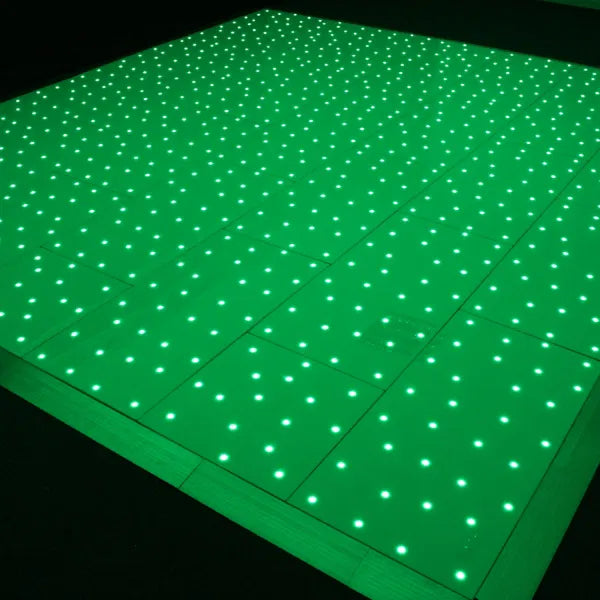 White RGB Starlit Dance Floor System 30ft x 30ft