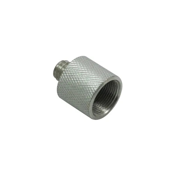 5/8" Female to 3/8" Male Microphone Thread Adaptor, Knurled