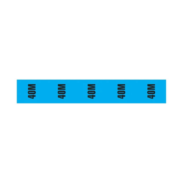 Cable Length ID Tape 24mm x 33m - 40m Blue