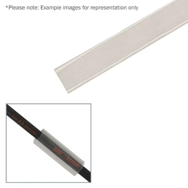 25.4mm (1") Adhesive Lined Heatshrink Tubing, 3:1 Clear 1.2m