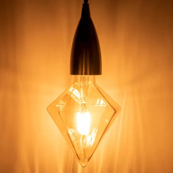 4W Dimmable LED Tri-Diamond Gold Filament Lamp 1,800K ES