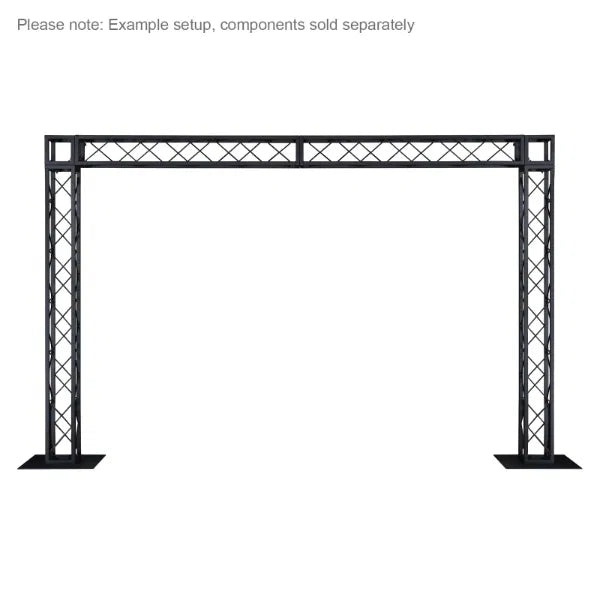 Quad Steel DecoTruss Box Corner, Black