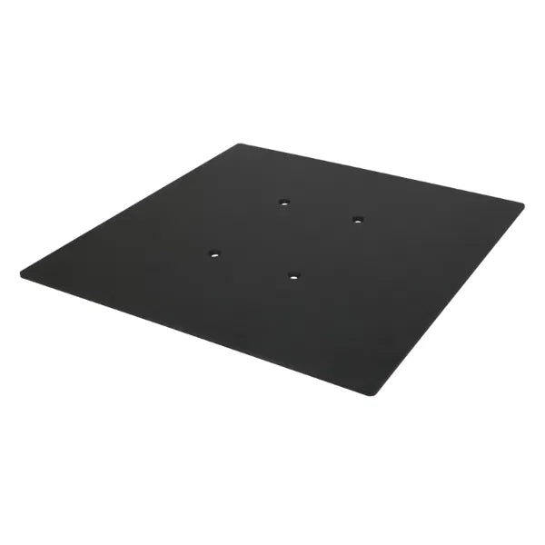 Quad Steel DecoTruss 500mm Base Plate, Black