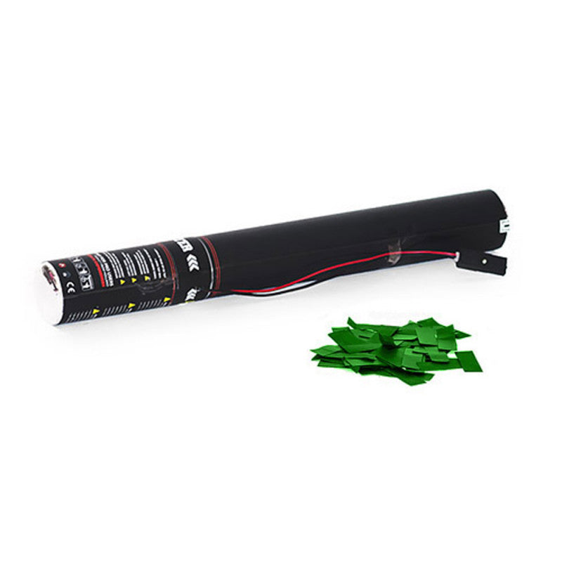 Electric Confetti Cannon 50cm - Dark Green