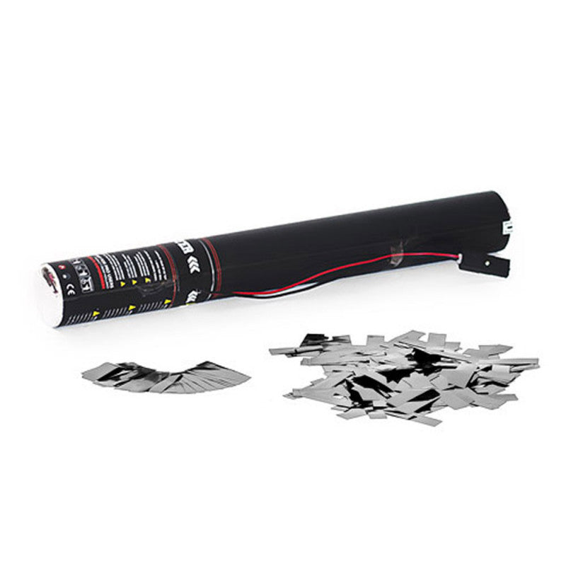 Electric Confetti Cannon 50cm - Silver