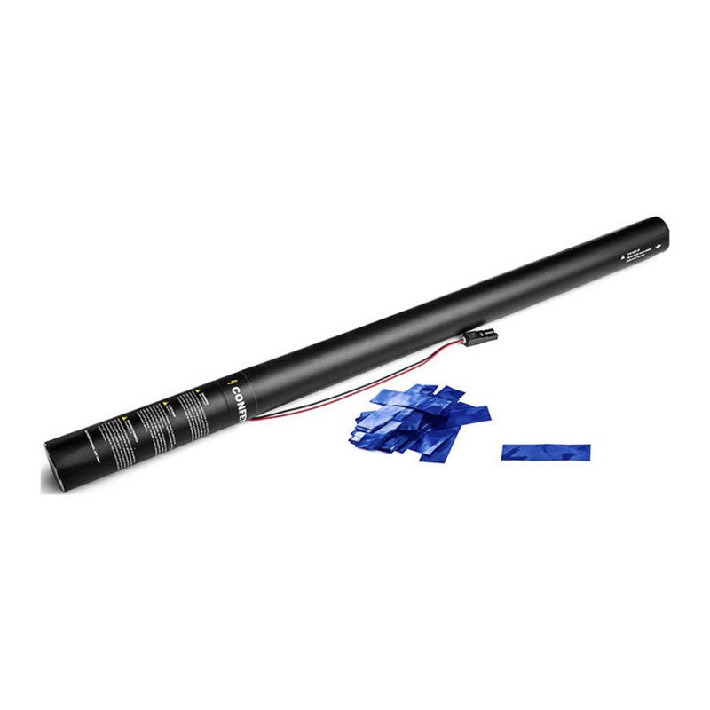 Electric Confetti Cannon 80cm - Blue Metallic