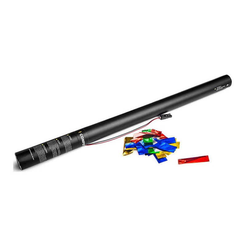 Electric Confetti Cannon 80cm - Multicolor Metallic
