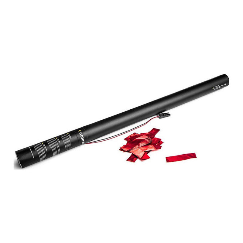 Electric Confetti Cannon 80cm - Red Metallic