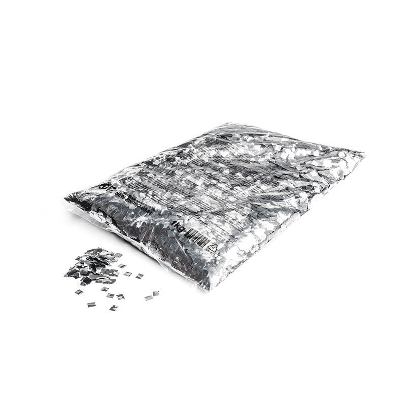 Metallic Confetti Raindrops 6x6mm - Silver