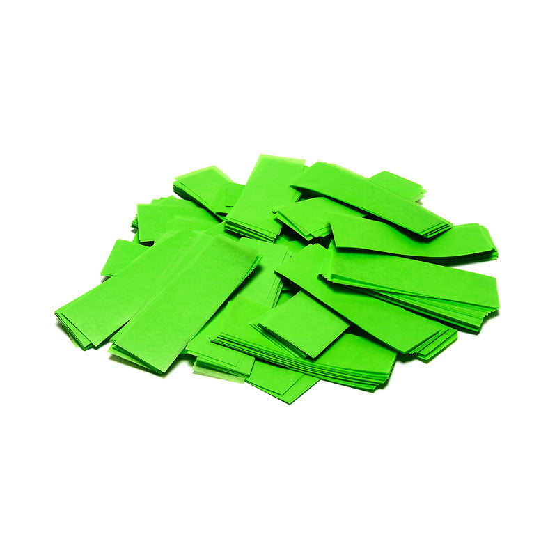 Slowfall Confetti Rectangles 55x17mm - Light Green