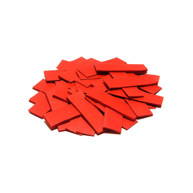 Slowfall Confetti Rectangles 55x17mm - Red