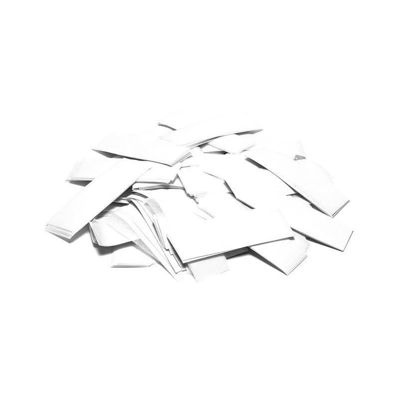 Slowfall Confetti Rectangles 55x17mm - White