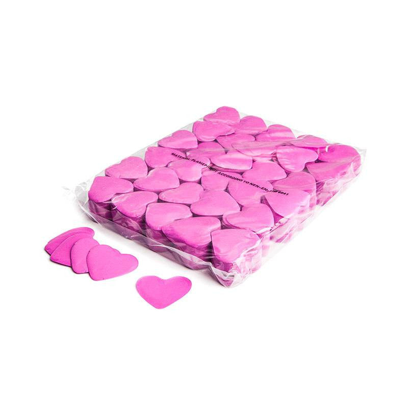 Slowfall Confetti Hearts 55mm - Pink