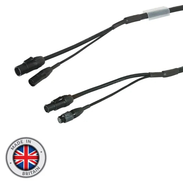 1.5m Combi 2.5mm IP65 Seetronic TR1 Power/ 5-Pin DMX Cable