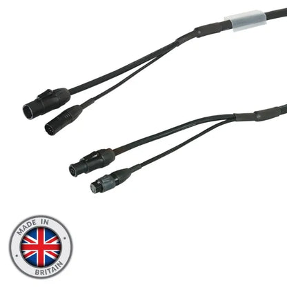 1.5m Combi 2.5mm IP65 Seetronic TR1 Power/ 5-Pin DMX Cable