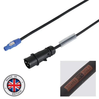 1m 2.5mm 16A Male Mennekes powerCON Cable