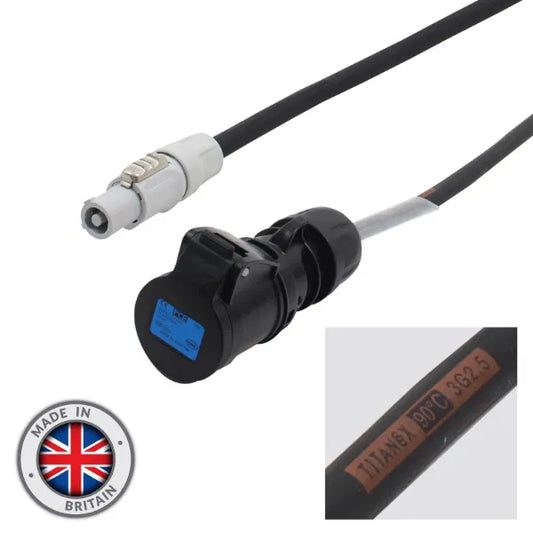 1m 2.5mm powerCON - 16A Female Cable
