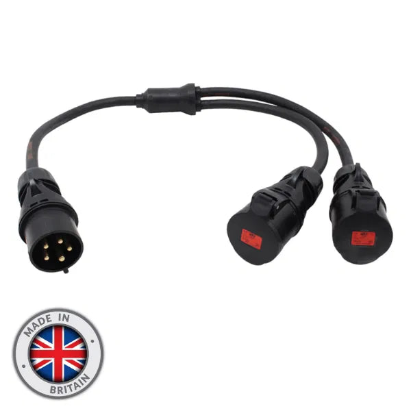 Moulded Y Split - 6.0mm 32A 3PH Connectors