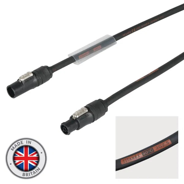 40m Neutrik powerCON TRUE1 TOP Cable 2.5mm H07RN-F