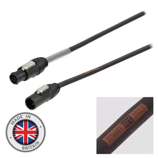 25m Neutrik powerCON TRUE1 TOP Cable 2.5mm H07RN-F