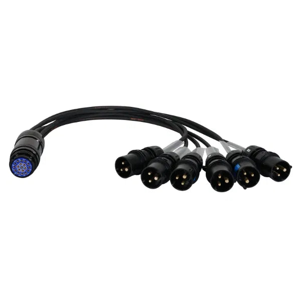 16A Male - Socapex 19-Pin Female 1.5mm Fan-In Cable