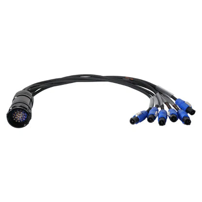 Socapex 19-Pin Male - powerCON 1.5mm Fan-Out Cable