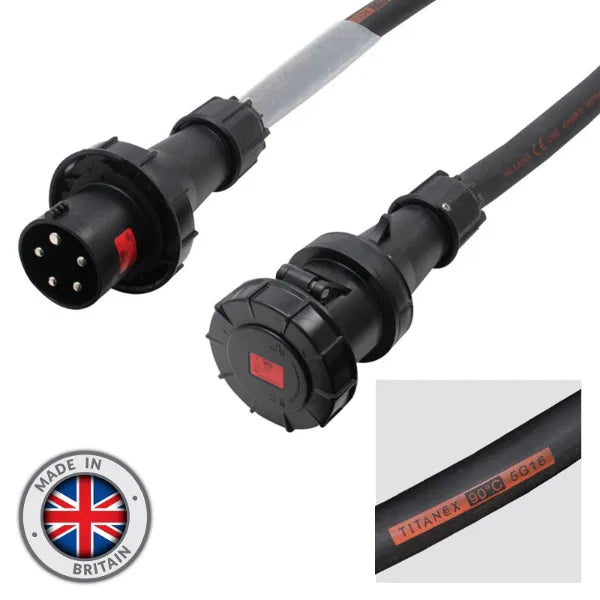 60m 63A Male - 63A Female 3PH 16mm 5C Cable