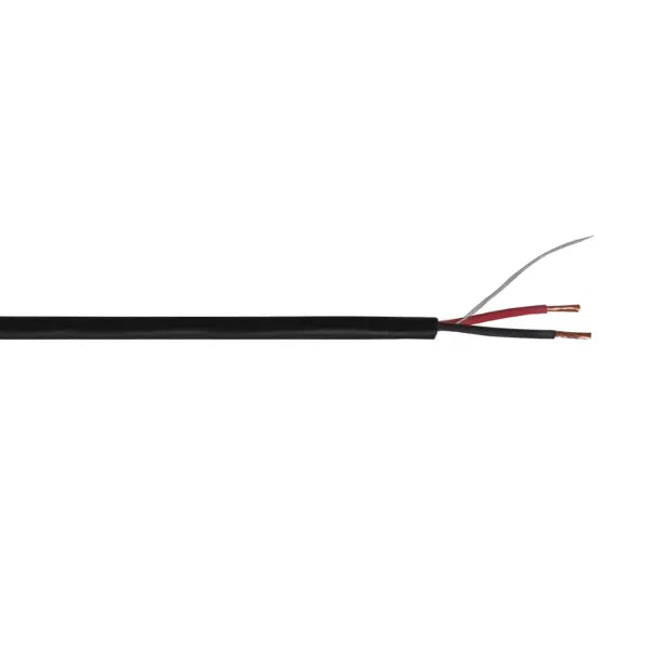 INSTALL LSZH 2 Core 2 x 2.5mm2 Speaker Cable SP2X2.5B, 500m Drum Black