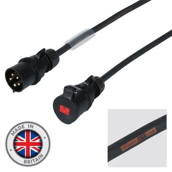 40m 32A Male - 32A Female 3PH 6mm 5C Cable