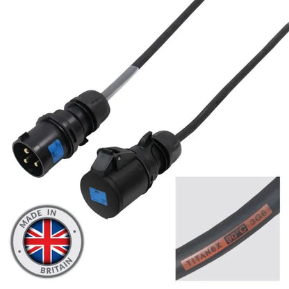 100m 32A Male - 32A Female 1PH 6mm 3C Cable