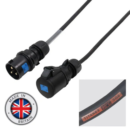 25m 32A Male - 32A Female 1PH 6mm 3C Cable