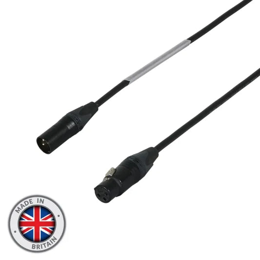 1.5m Neutrik XLR Male ? XLR Female Microphone Cable, Black