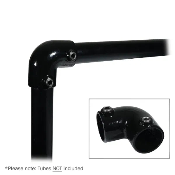 90 Degree Elbow Black Key Clamp