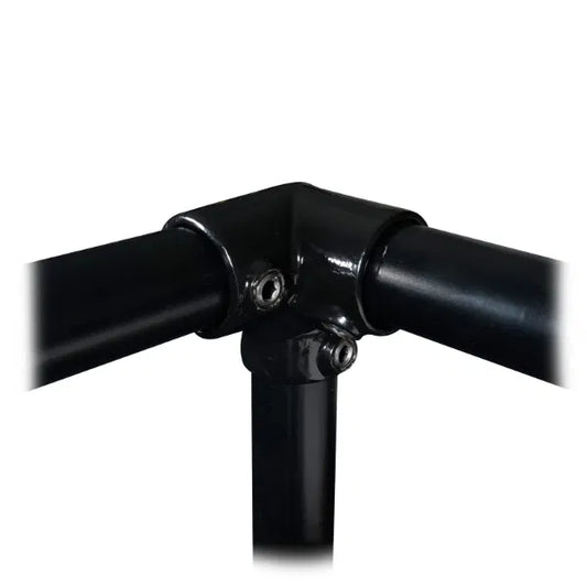 3 Way 90 Degree Elbow Black Key Clamp