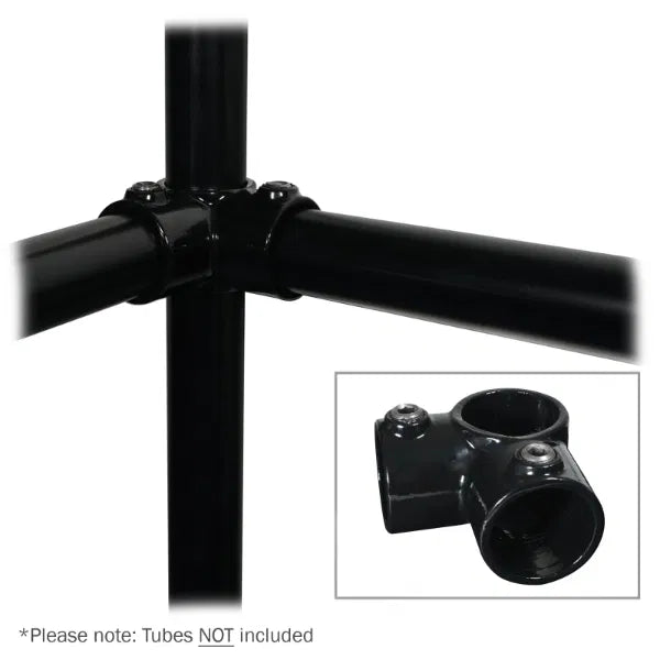 3 Side Outlet Tee Black Key Clamp